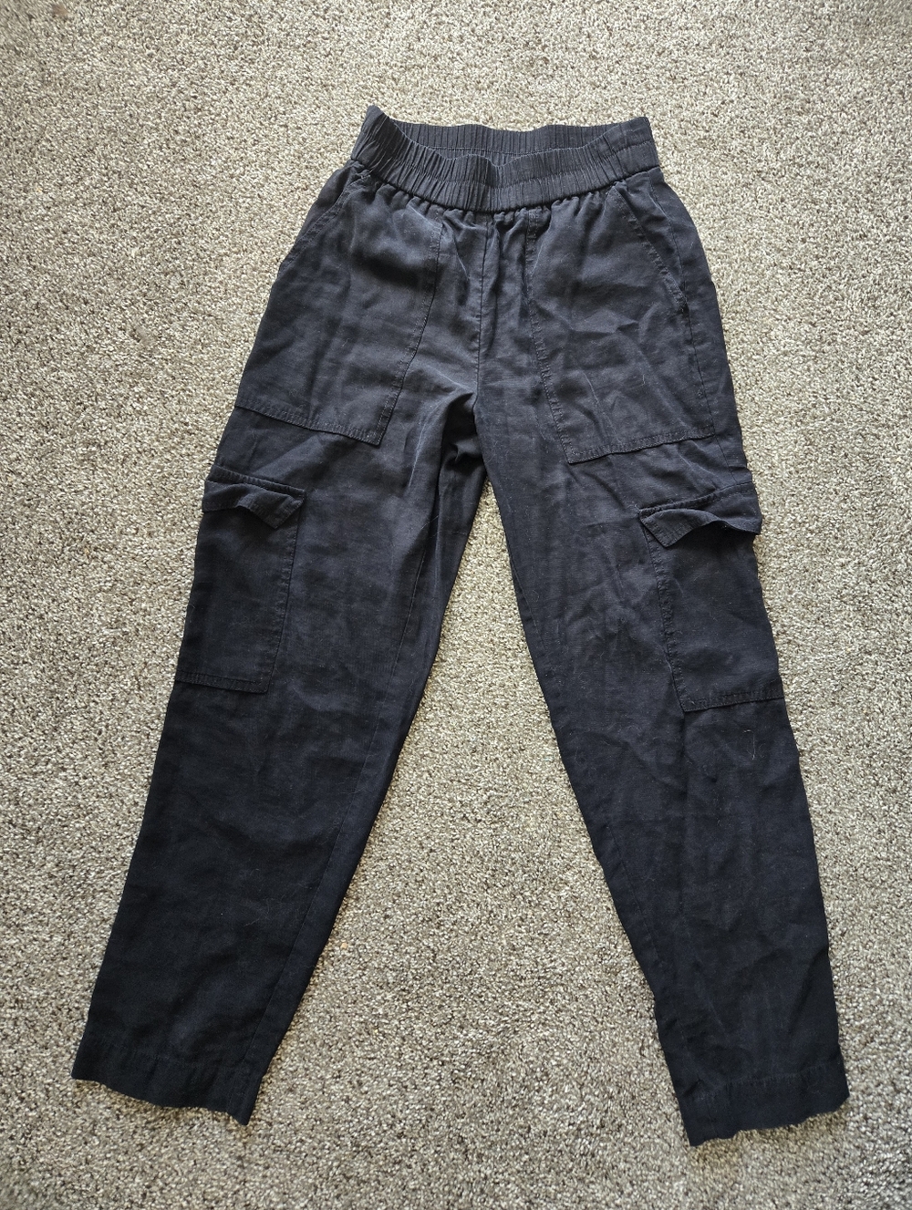 a new day Black Elastic Waist Cargo Pants